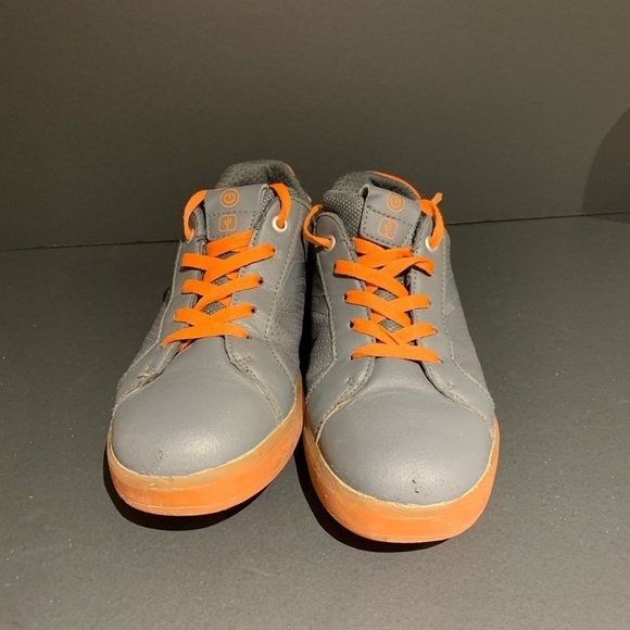 GEOX Respira Kommodore Gray and orange boy’s Sz 5 kids - Picture 3 of 7
